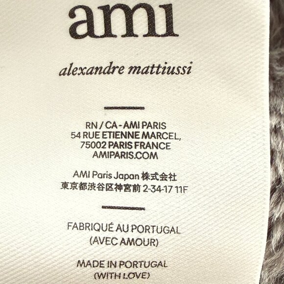 $1395 Authentic AMI Alexandre Mattiussi Men's Gray Alpaca Sweaters Sz.XL - Picture 6 of 11